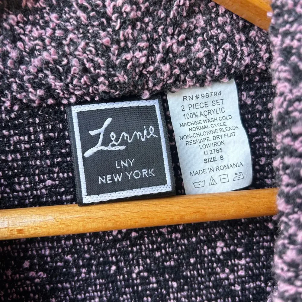 Vintage Peter Pan Collar Bouclé Knit Cardigan Size Small